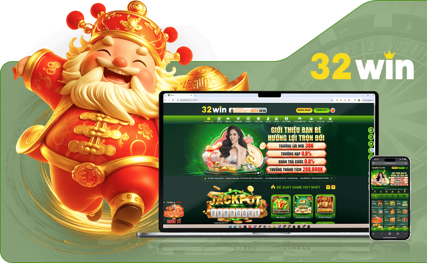 Giao diện 32WIN trên di động